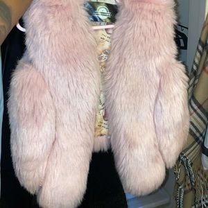 Toddler fur vest